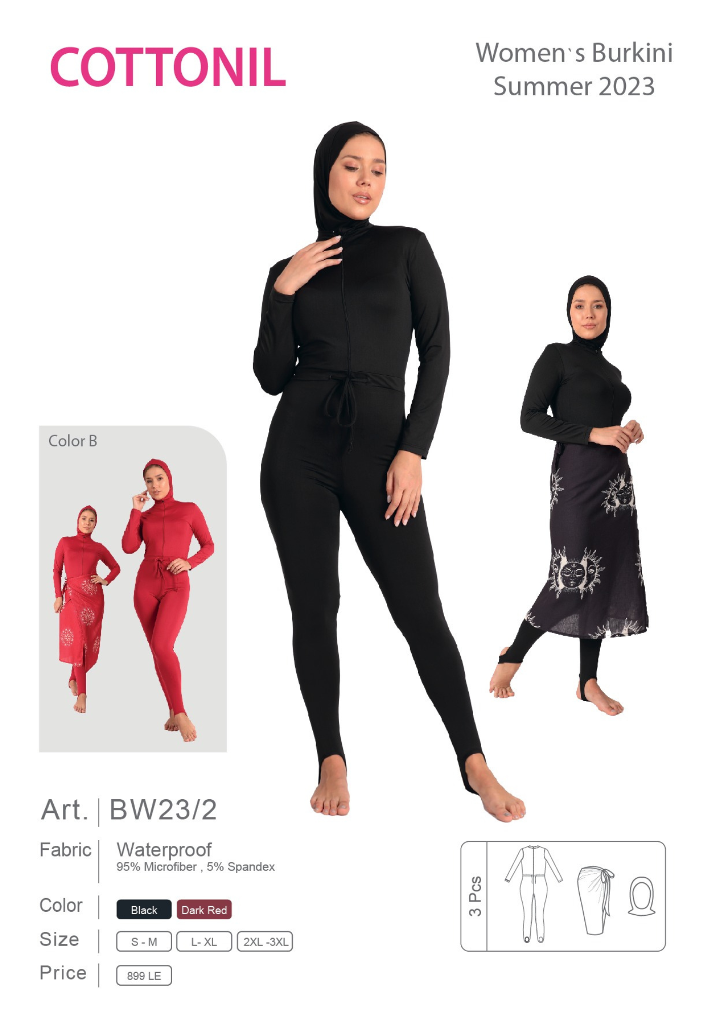 Women's Burkini BW232 Cottonil