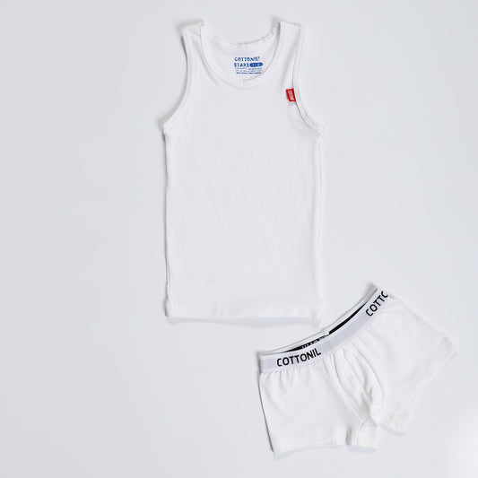Boy's underwear set  "Stretch"-white