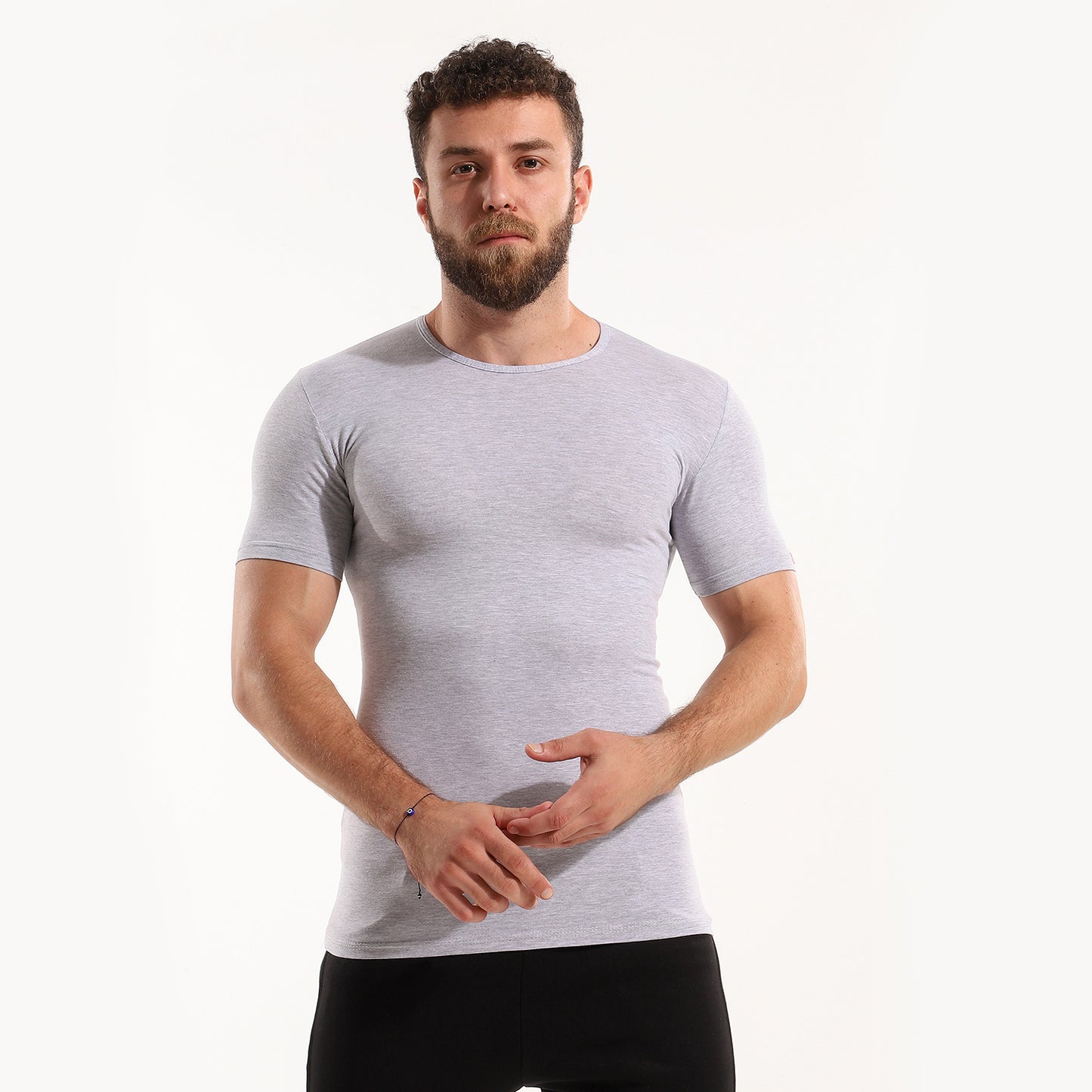 Men's short sleeves (O) Stretch-Chanie