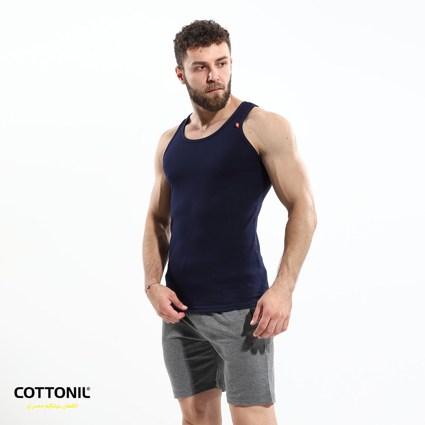 Men's tank top Stretch-Black