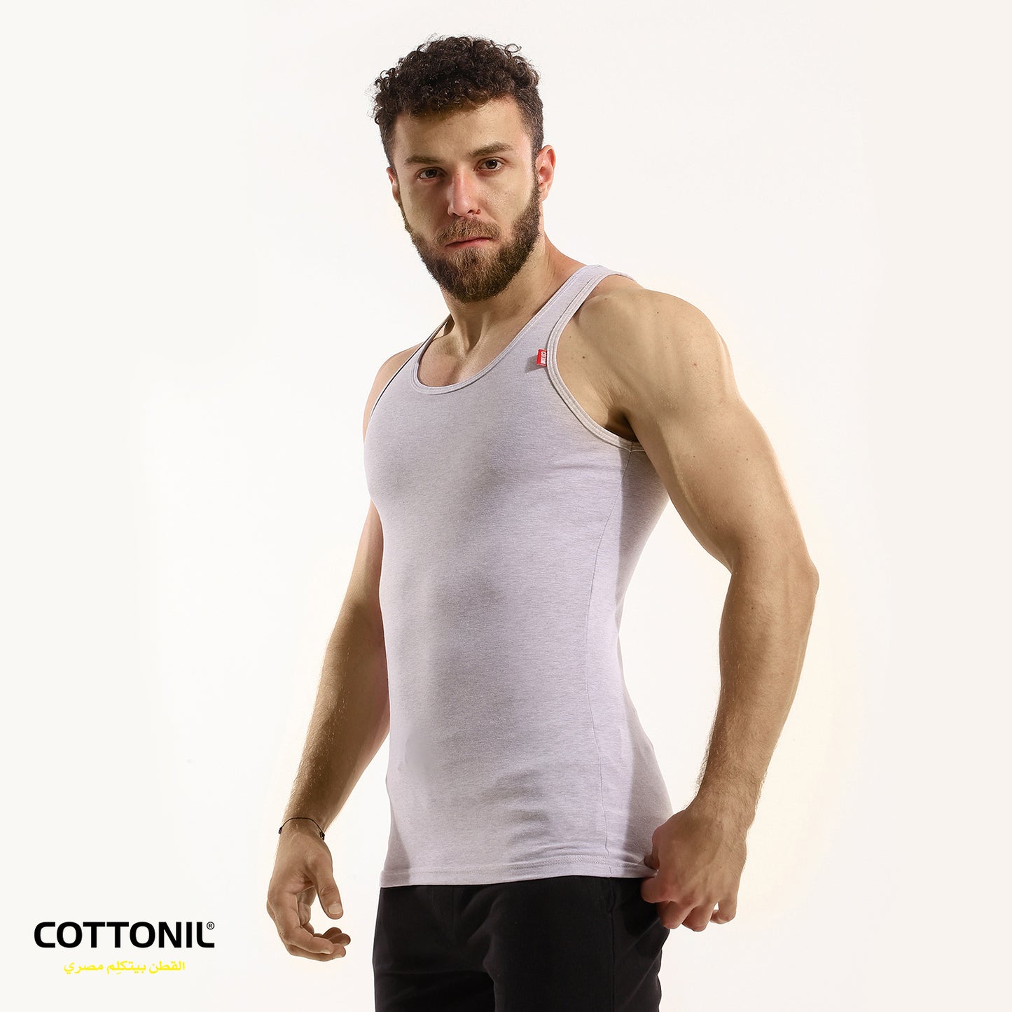 Men's tank top Stretch-Grey