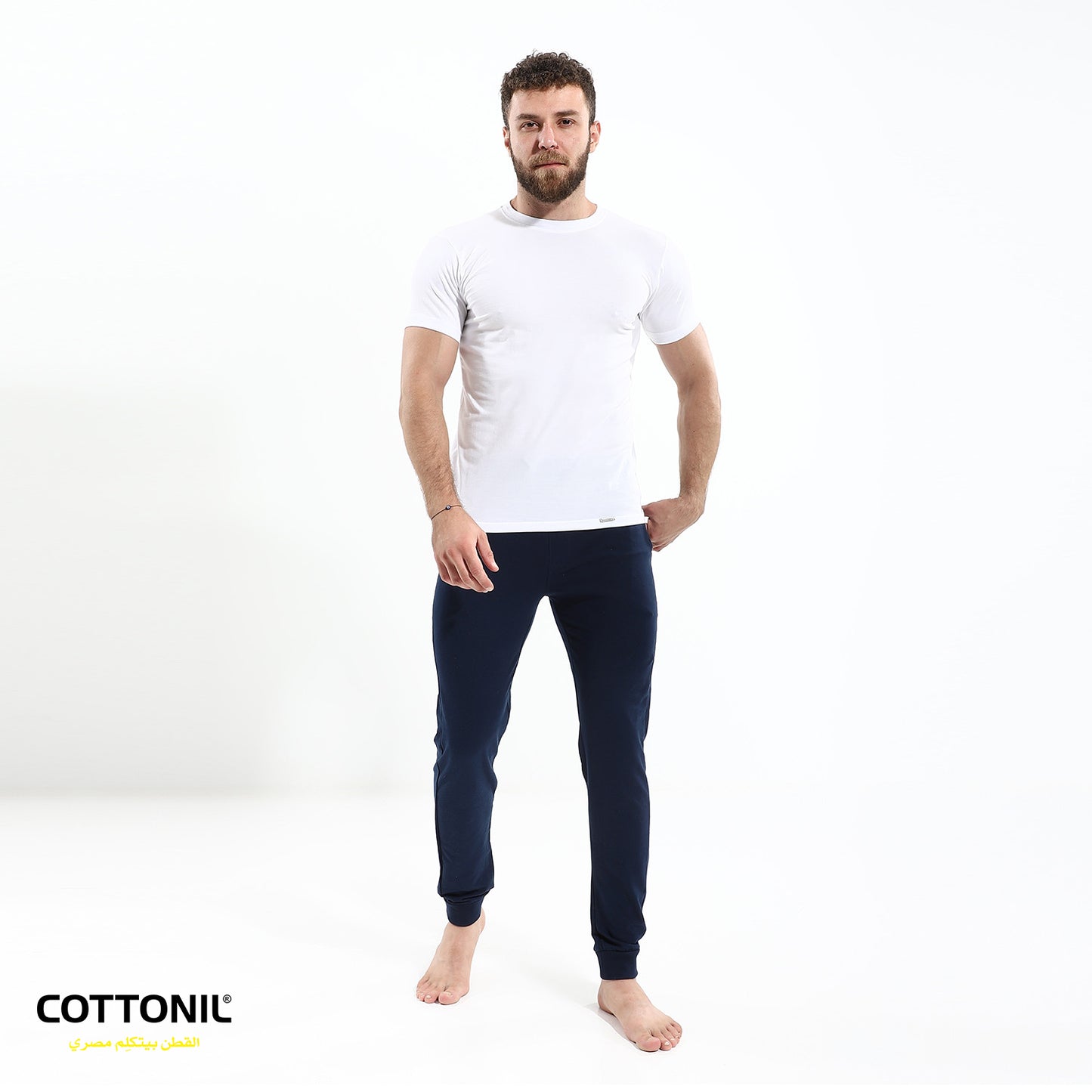 T-shirt (O) stretch - White