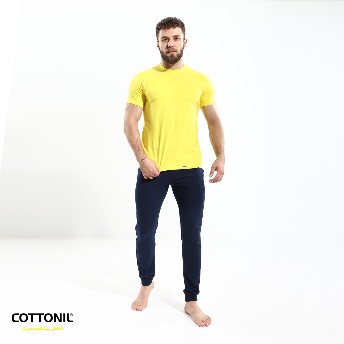 T-shirt (O) stretch - Yellow