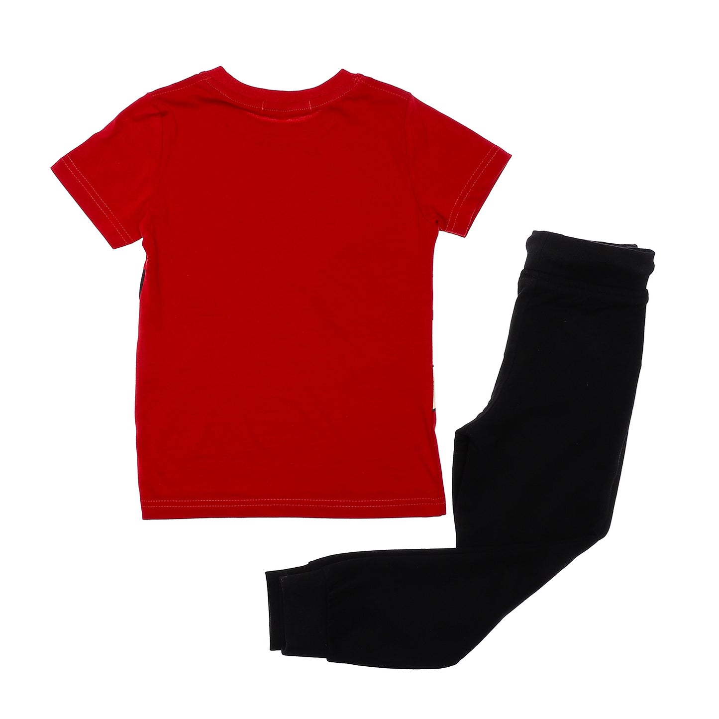 Burgundy & Black Printed Waist Giant Hand Grip Boys Cotton Pajama
