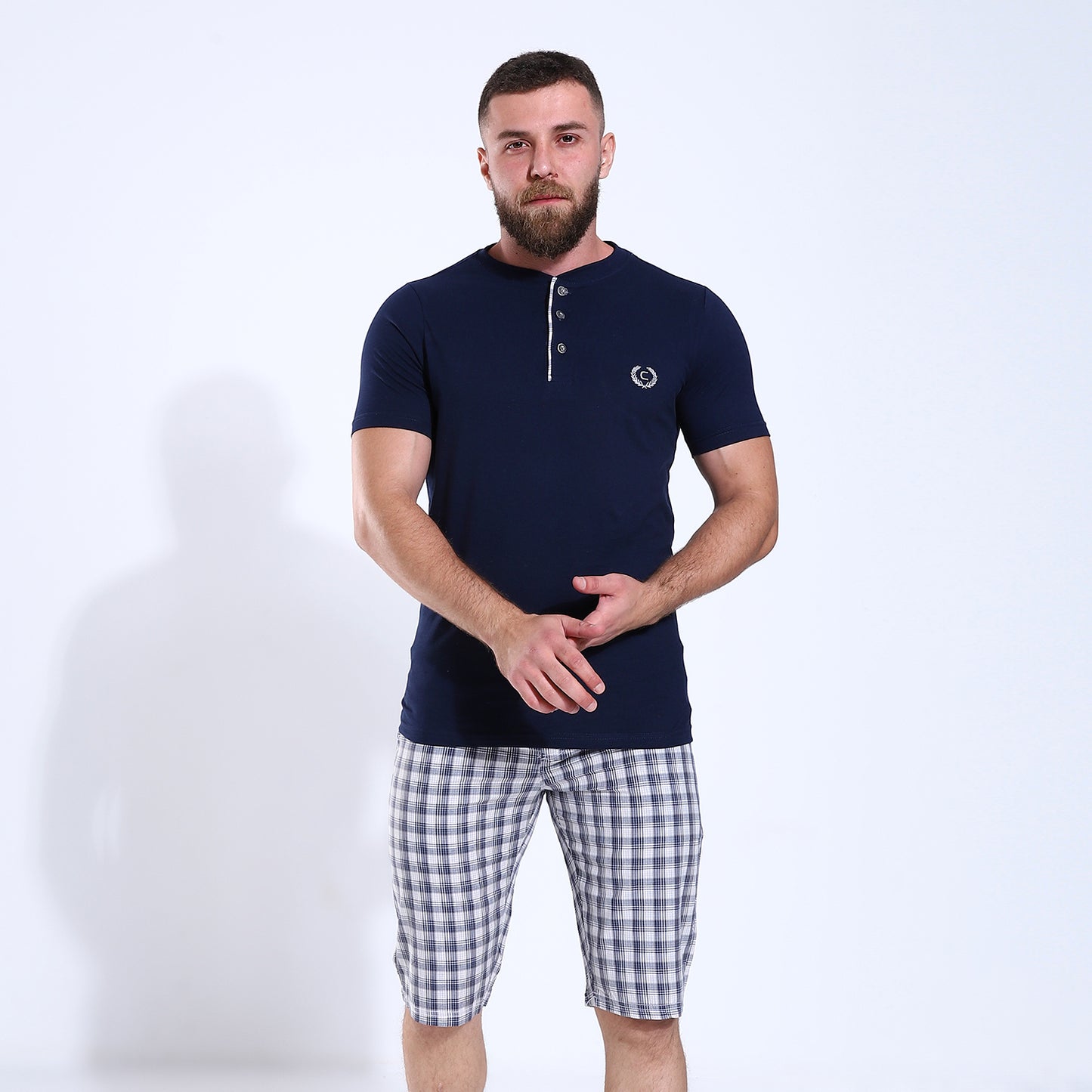 Men's Checkered Cotton Pajama