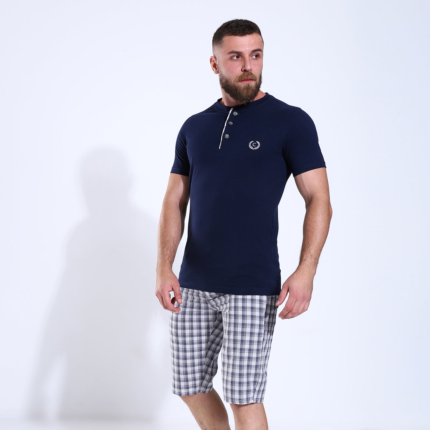 Men's Checkered Cotton Pajama