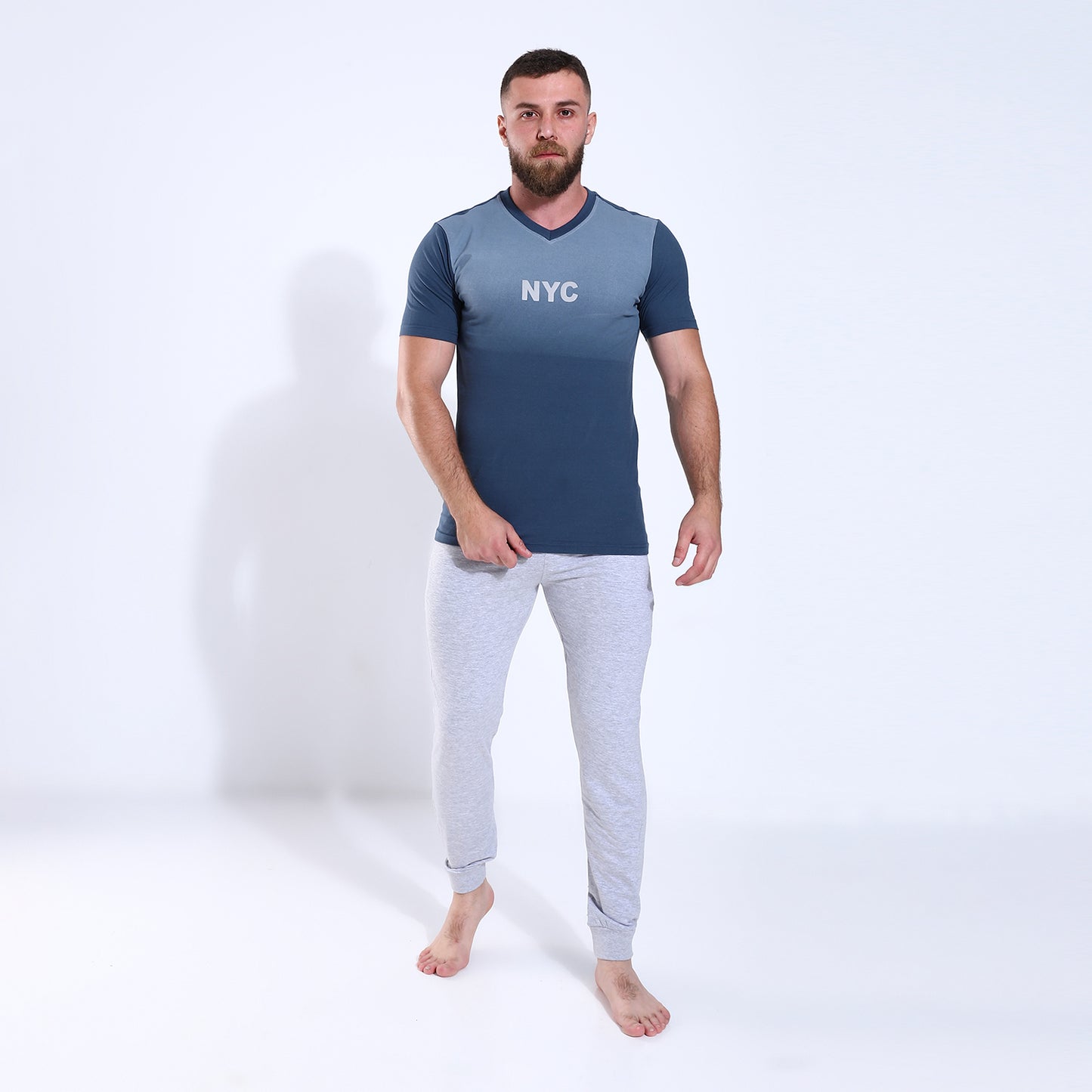 Men's V-Neck Cotton Pajama205