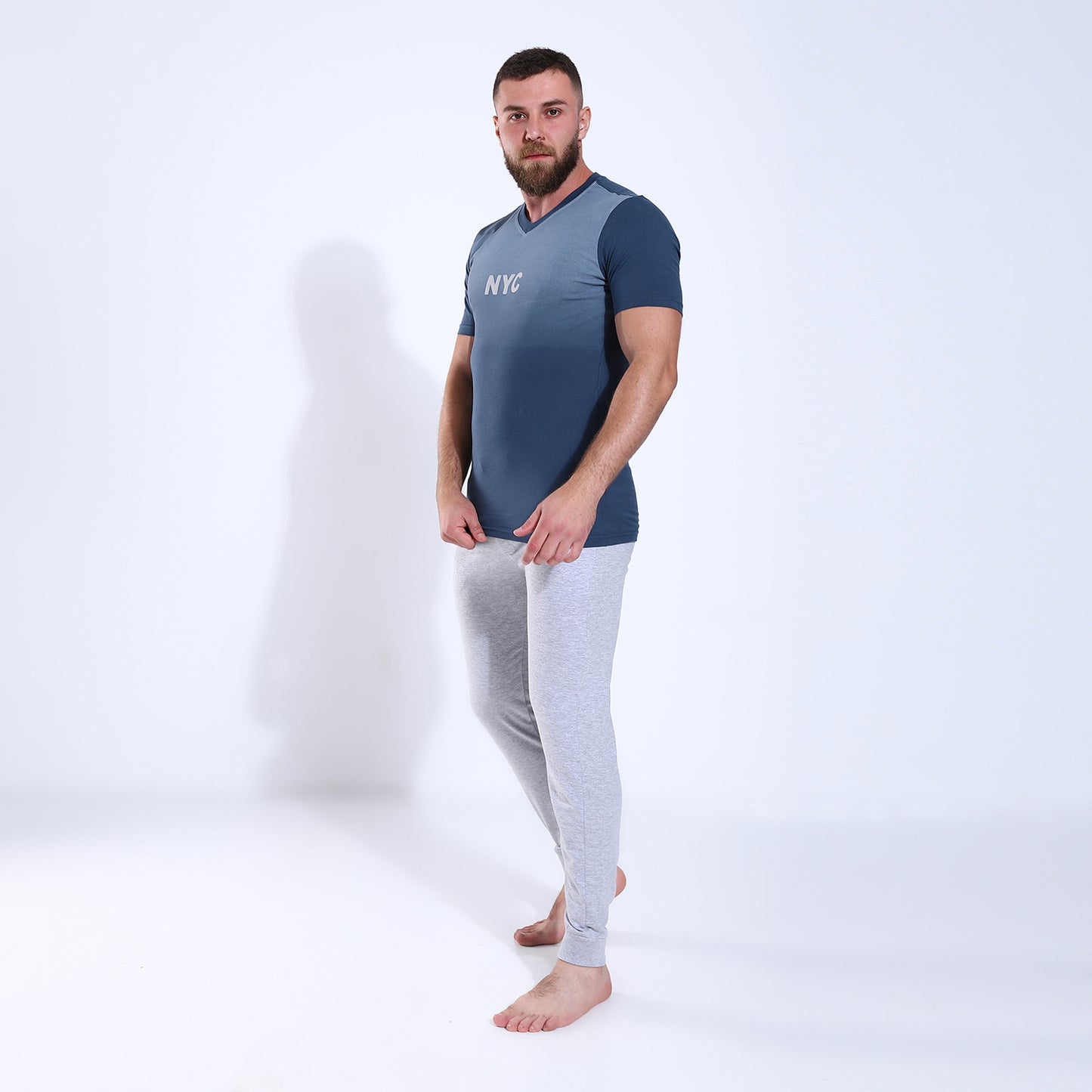 Men's V-Neck Cotton Pajama205