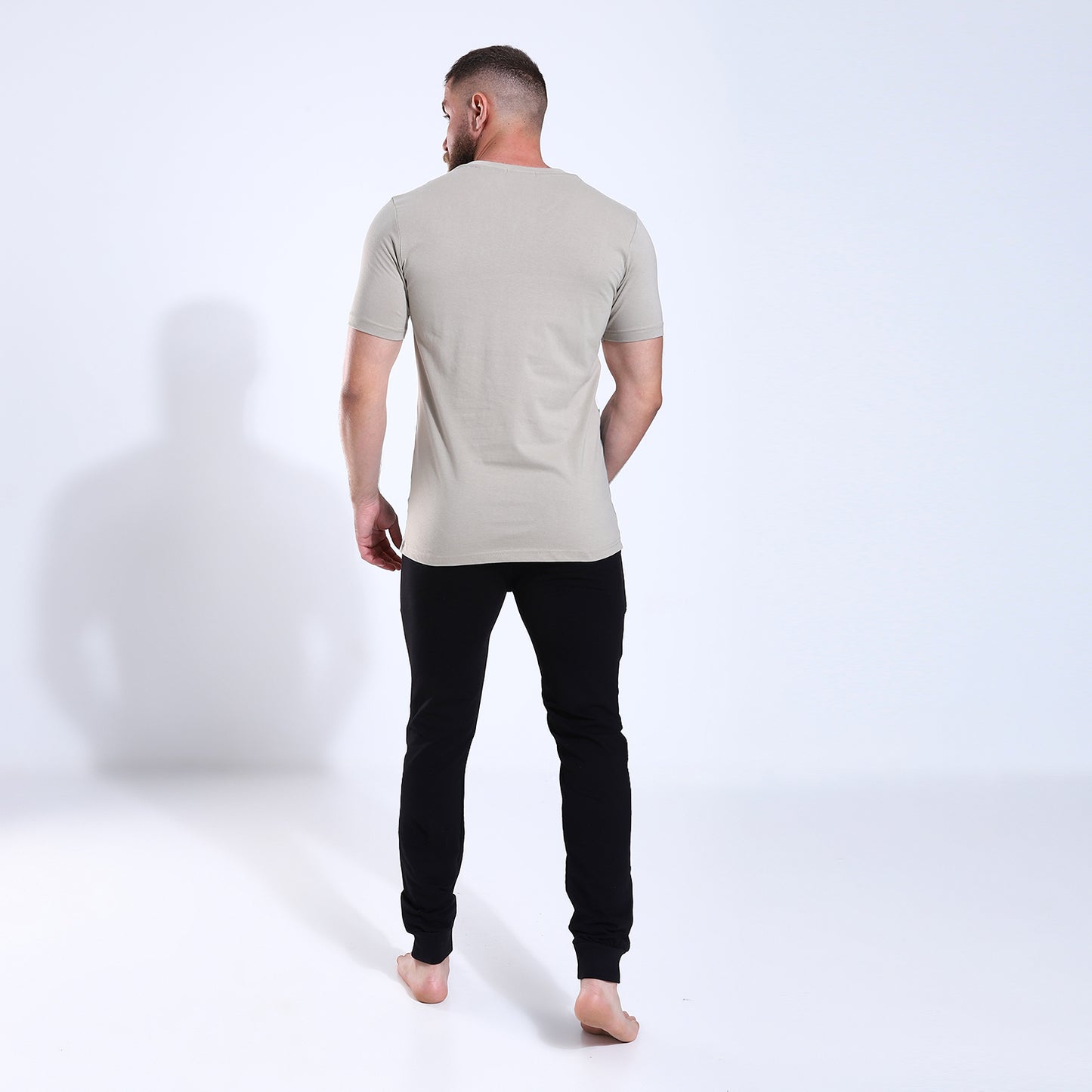 Men's Color Block V Neck Pajama بيجاما صيفي رجالي 208