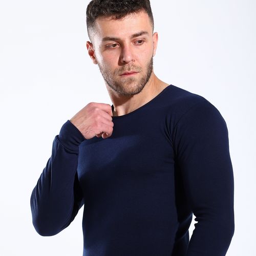 Men's Interlock Set ( internal lining)-Navy