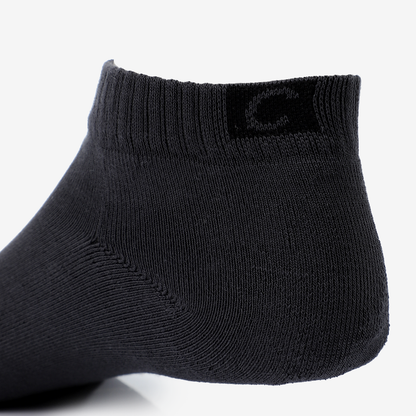 Men Classic Ribbed Trim Ankle Socks