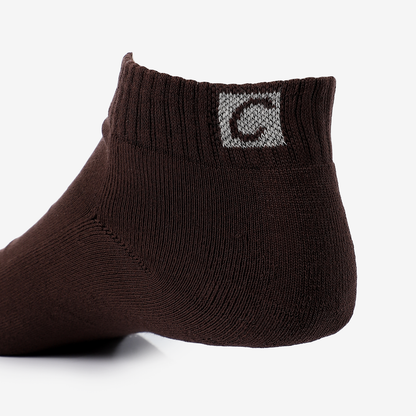 Men Classic Ribbed Trim Ankle Socks