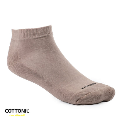Men Classic Ribbed Trim Ankle Socks