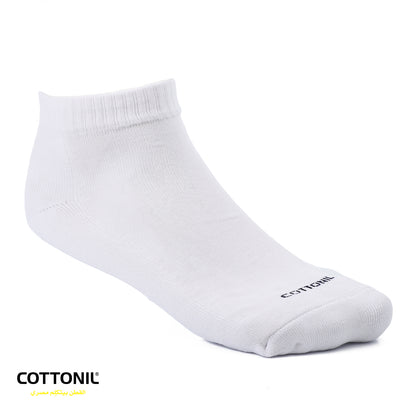 Men Classic Ribbed Trim Ankle Socks