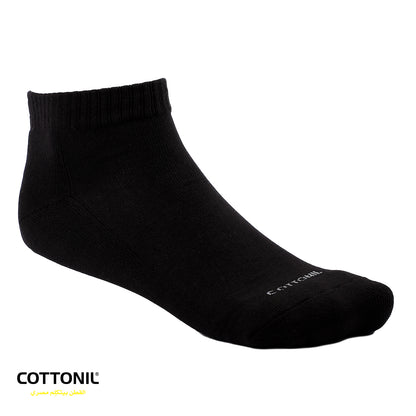 Men Classic Ribbed Trim Ankle Socks