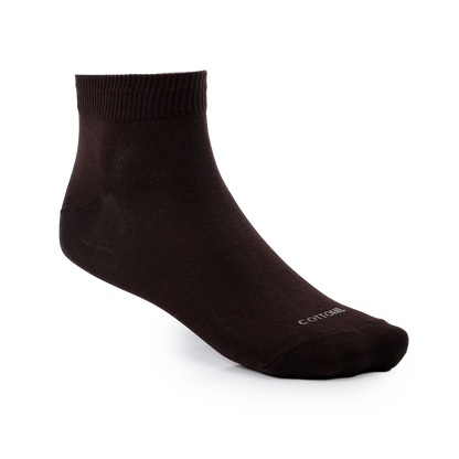 Men Classic Ribbed Trim Ankle Socks