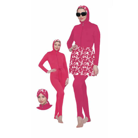 Women's Islamic Swimsuit (Burkini)-Fuchsia