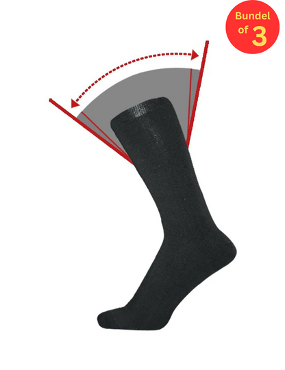 Pack Of 3 - Unisex Medical Plain Socks
