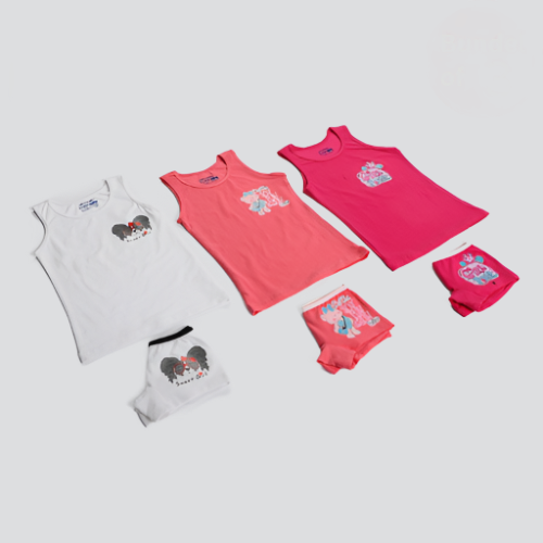 Pack Of 3 Printed Girls Undergarment Set