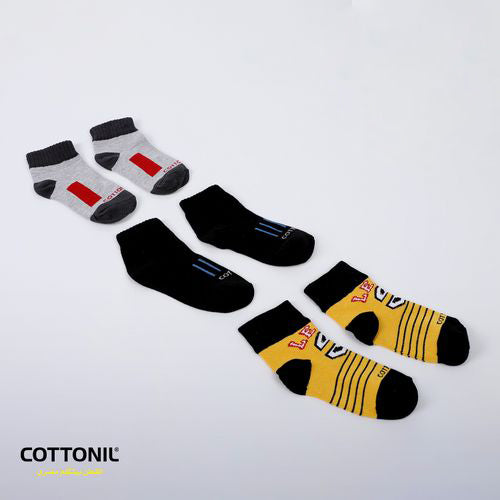 Pack Of 6 Multi-Patterned Cotton Baby Ankle Socks - سوكیت أطفال