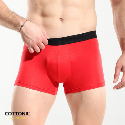 Men's Plain Boxer-red