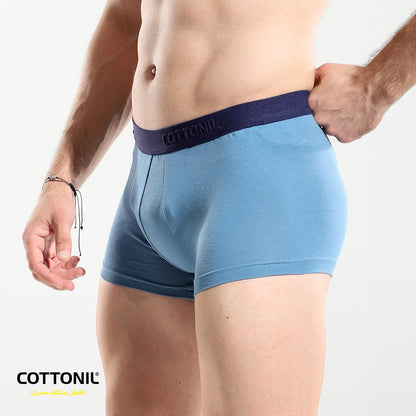 Men's Plain Boxer-petroleum