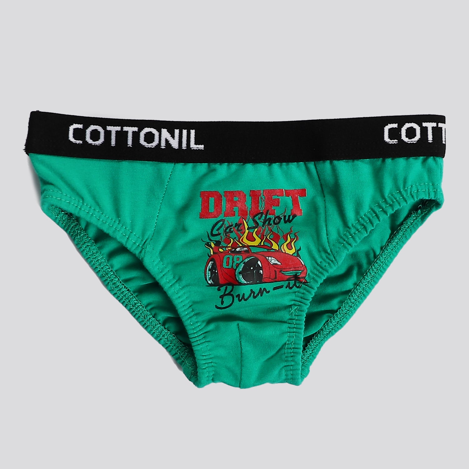 Pack Of 3 Multicoloured Cotton Boy Turbo Briefs – Cottonil