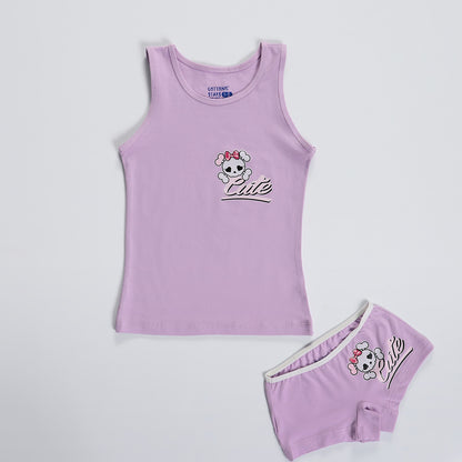 Pack Of 3 Printed Girls Undergarment Set