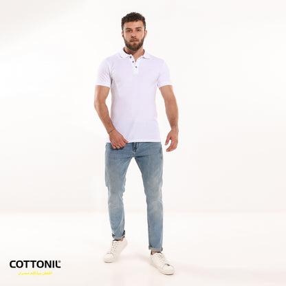 Plain Polo-White