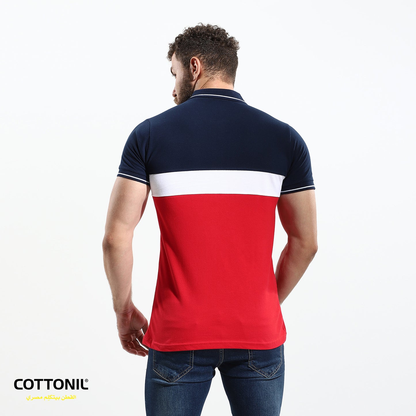 Men's Sport Polo - Navy*Red