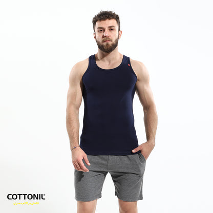 Men's tank top Stretch-Navy