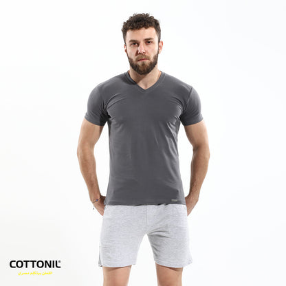 T-shirt (V) Stretch - Grey
