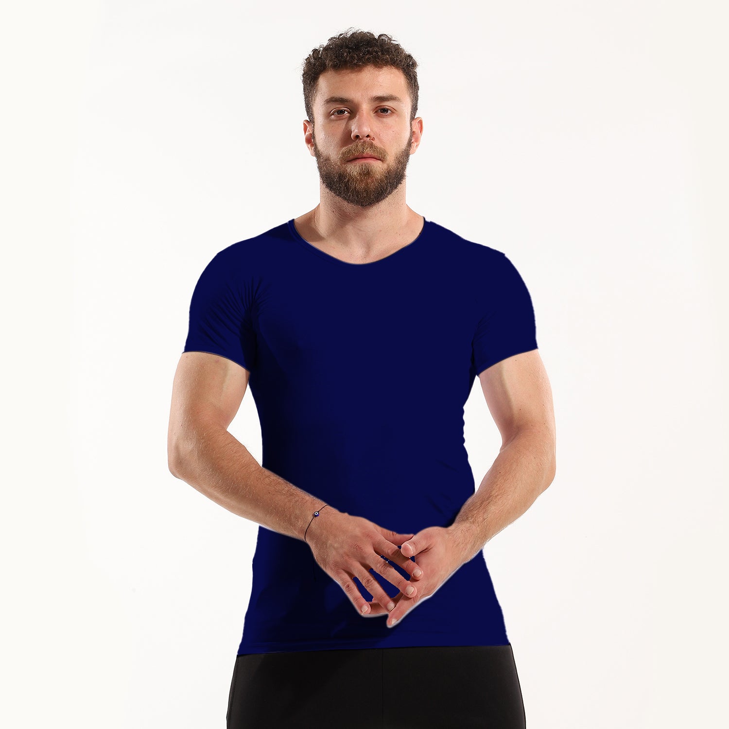 Half-sleeve combed COTTON undershirt-Colors