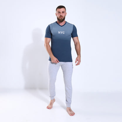 Men's V-Neck Cotton Pajama205