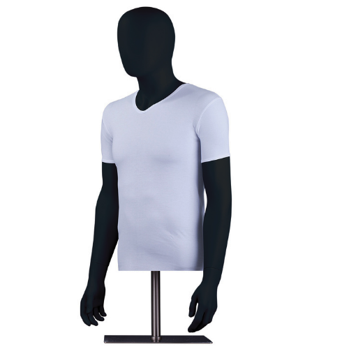 Half-sleeve combed V Neck undershirt-white (pack of 3)