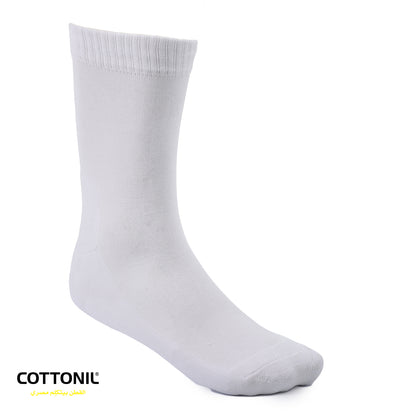 Men Plain Mid Calf Socks