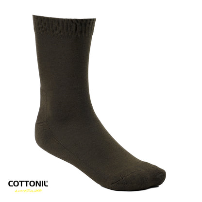 Men Plain Mid Calf Socks