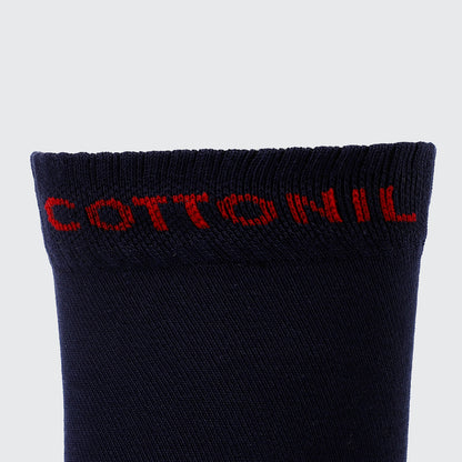 Sportive Cotton Mid Calf Men Socks - Pack Of 6 ریاضة رجالى نصف فوطة